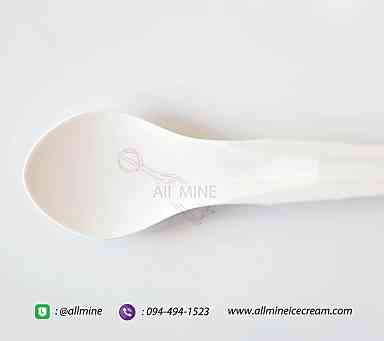 ที่ตักเจลาโต้ / ไอศครีม #P1 (Spatula)(พลาสติก-สีขาว)(6.5cm)