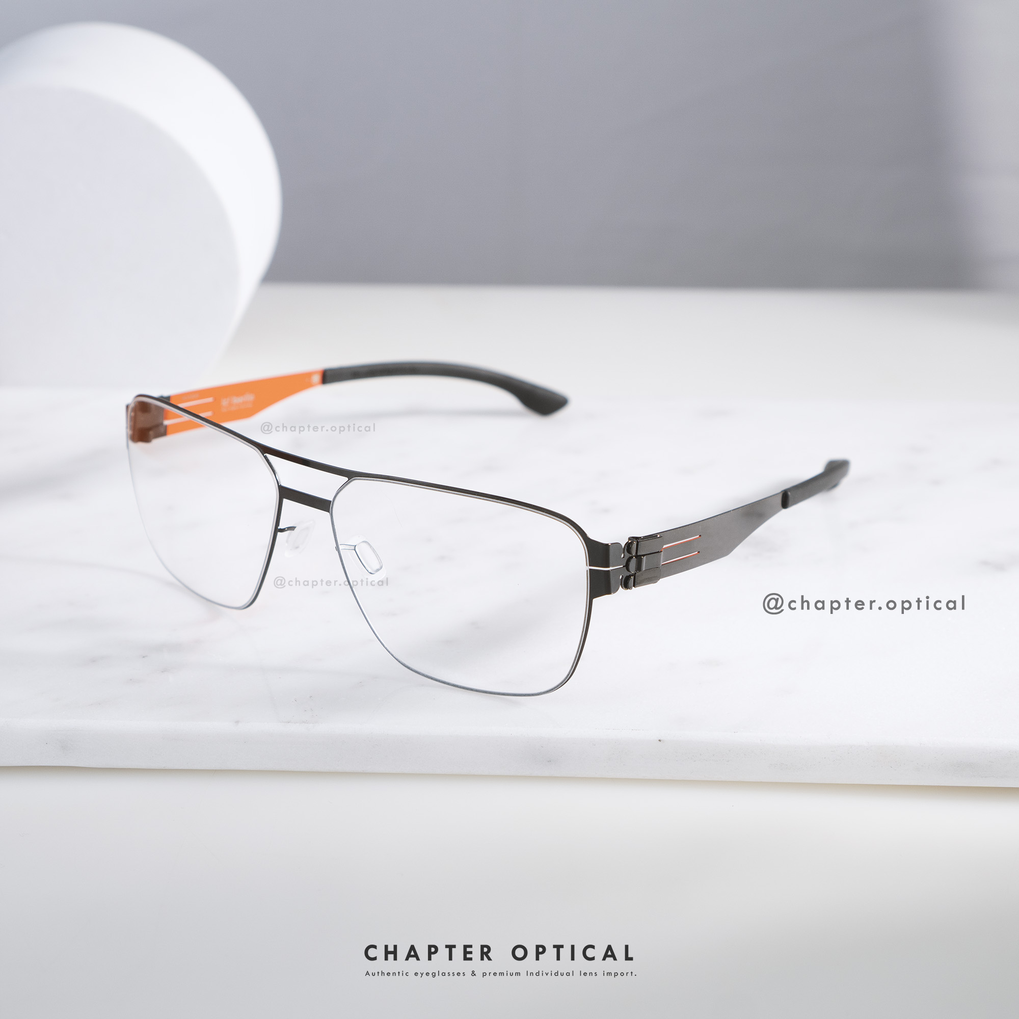 Ic! Berlin | รุ่น Elias | สี Gun Metal