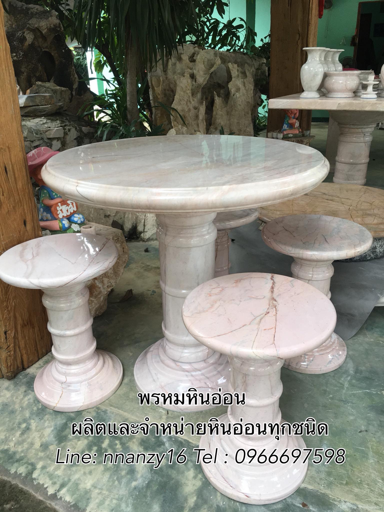 โต๊ะหินอ่อน80ซม