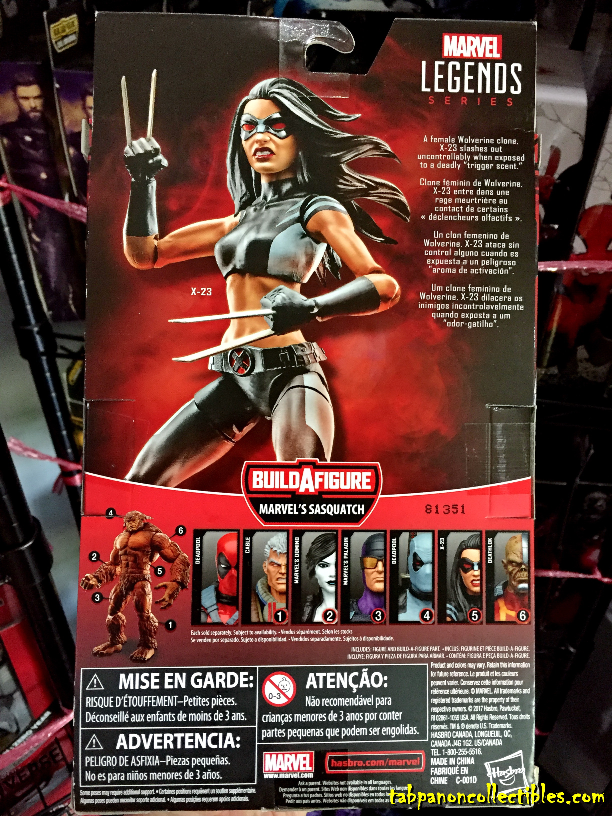 [2018.04] Hasbro Marvel Legends Sassuatch Series X-Force X-23 6.5-Inch Figure