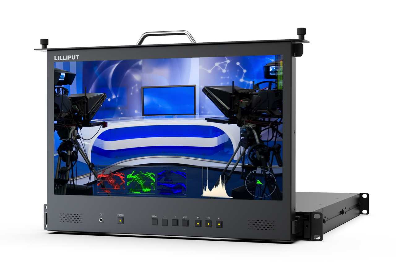 Lilliput RM-1731 17.3 inch Pull-out 1RU rackmount HDMI monitor