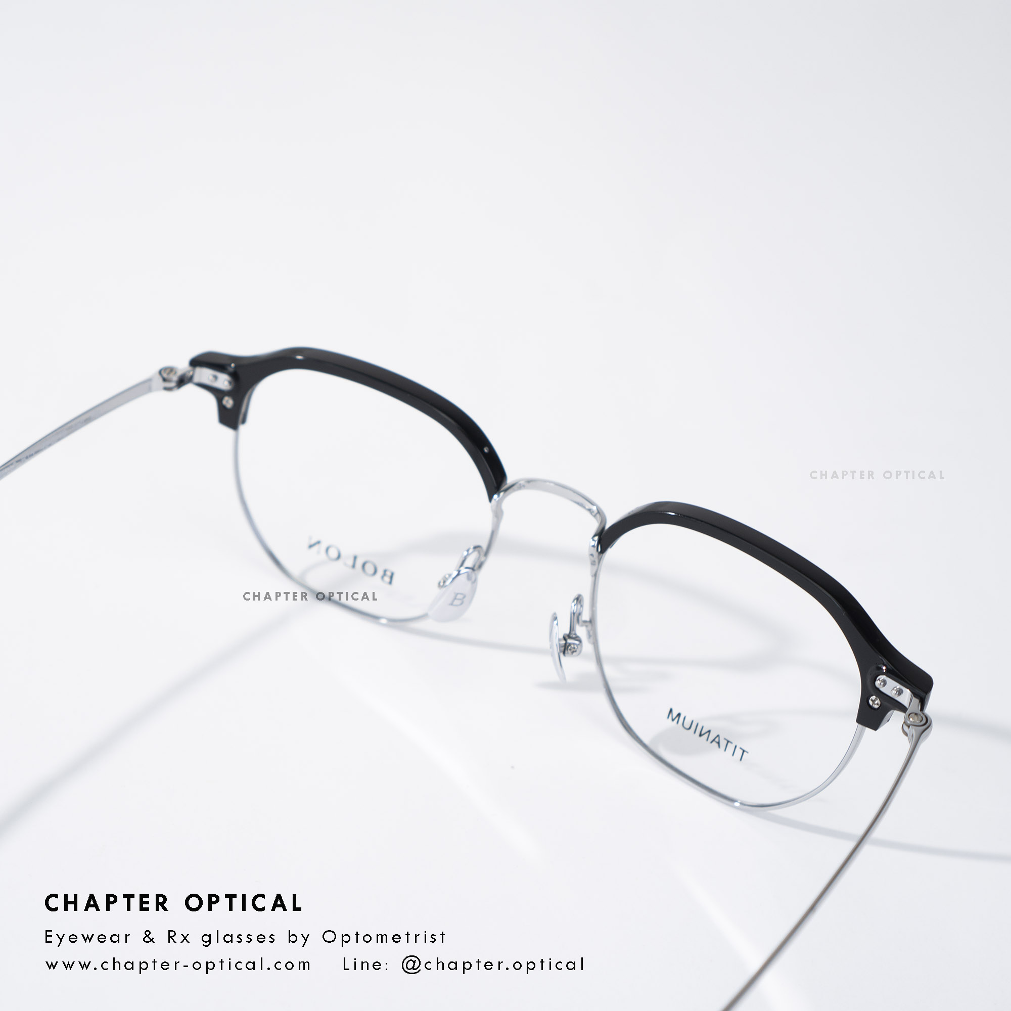 กรอบแว่น BOLON(โบลอน) รุ่น Nowra สีดำ ไทเทเนี่ยม