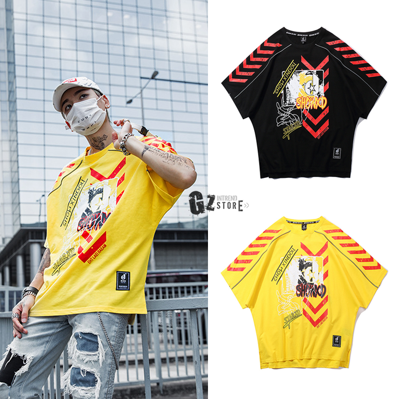 เสื้อ Oversize สกรีนด้านหน้า แขนค้างคาว
