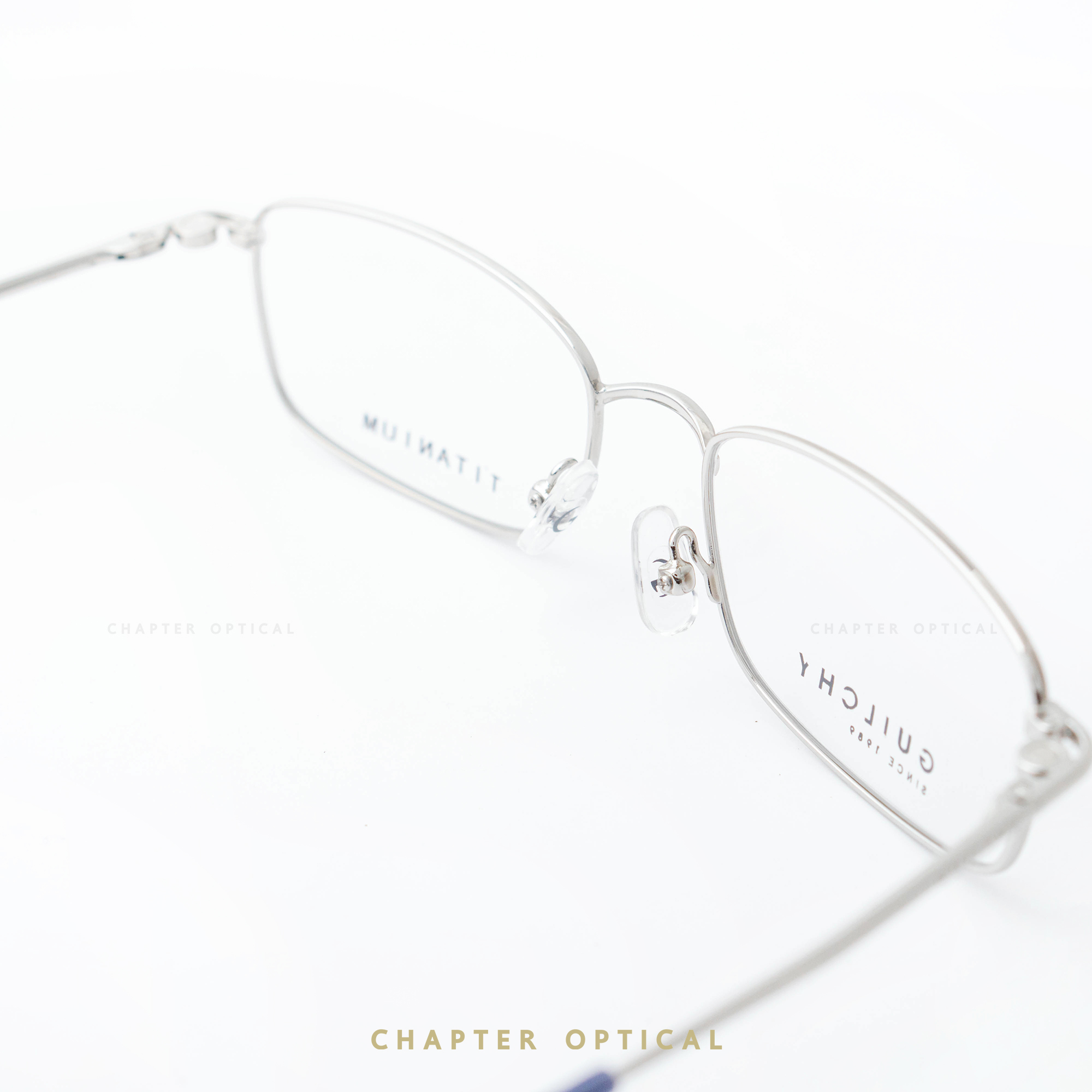 กรอบแว่นตา GUILCHY รุ่น 725-C16 แว่นไทเทเนียมพร้อมคลิปออนแม่เหล็ก Polarized