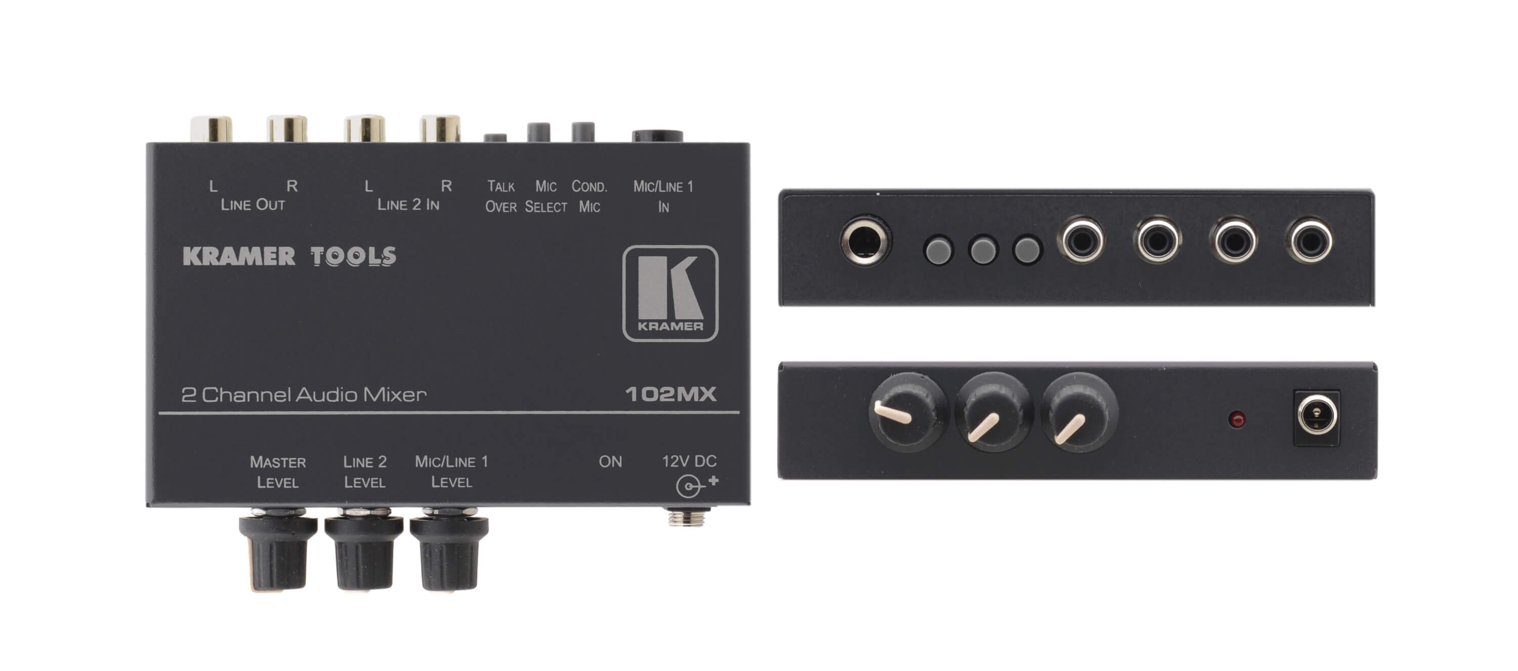 kramerav : 102MX - 2–Channel Stereo Audio Mixer