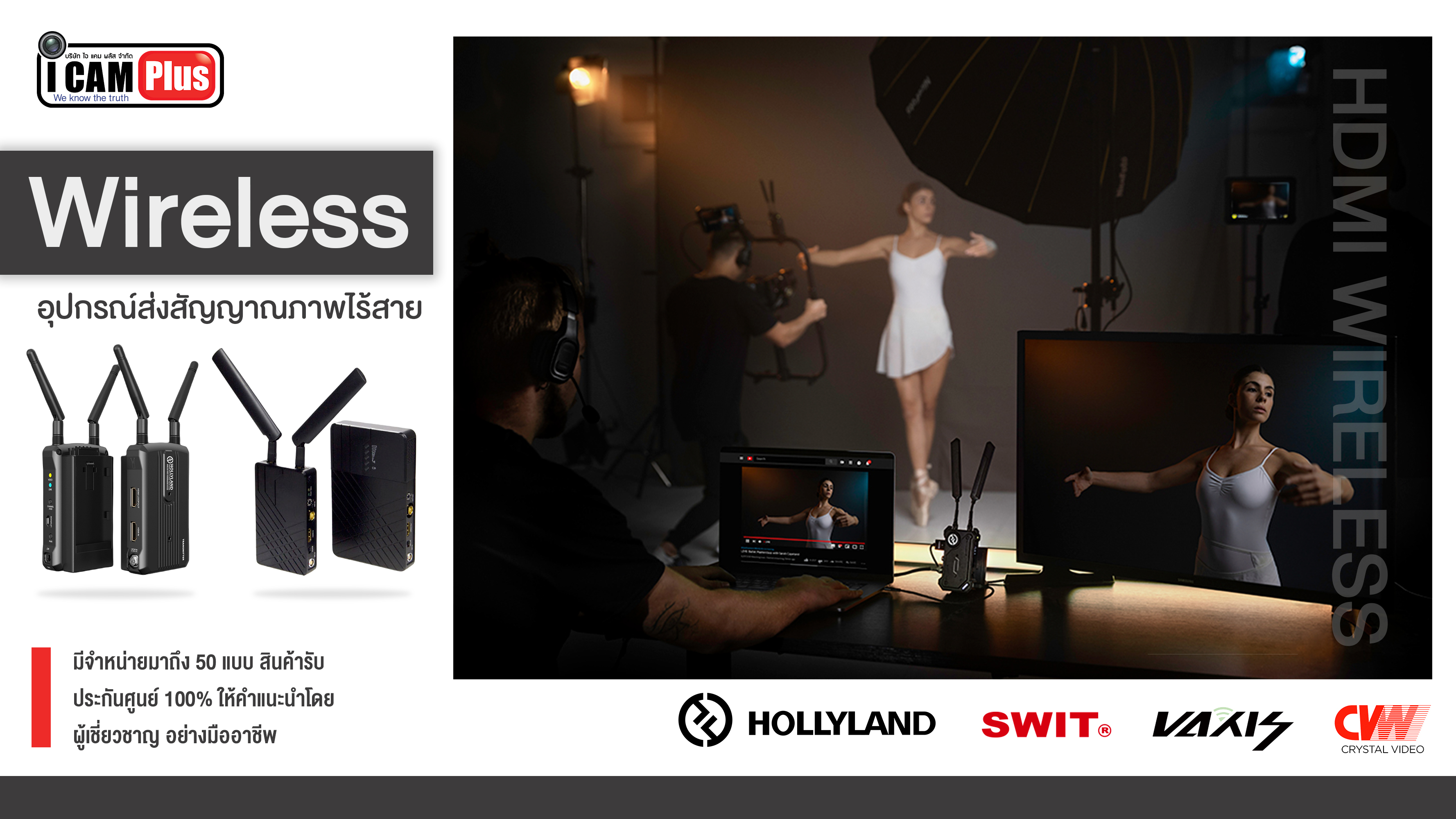 อุปกรณ์ส่งสัญญาณภาพไร้สาย Hdmi Wireless
