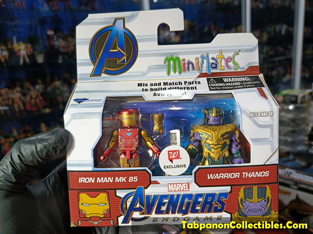 Minimates Marvel The Avengers Movie Endgame Iron Man Mk85 and Warrior Thanos 2-pack
