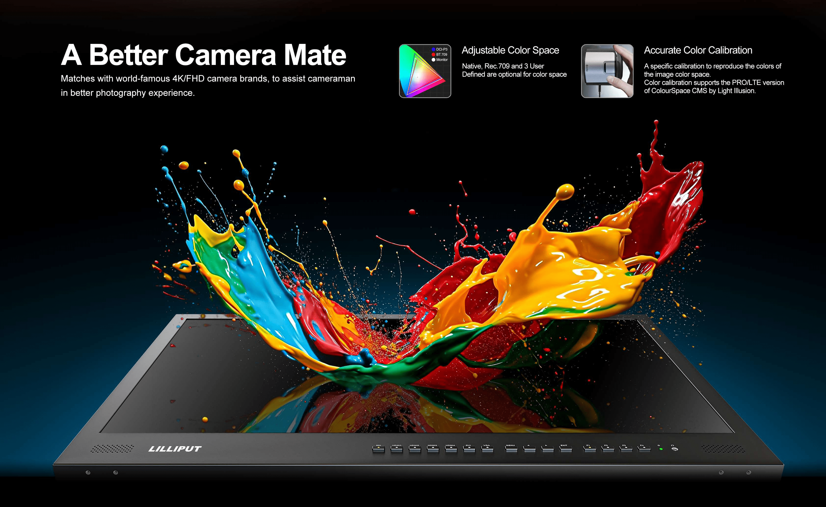 Lilliput BM281-4KS - 28" 4K HDR LUT Monitor in Carry Case
