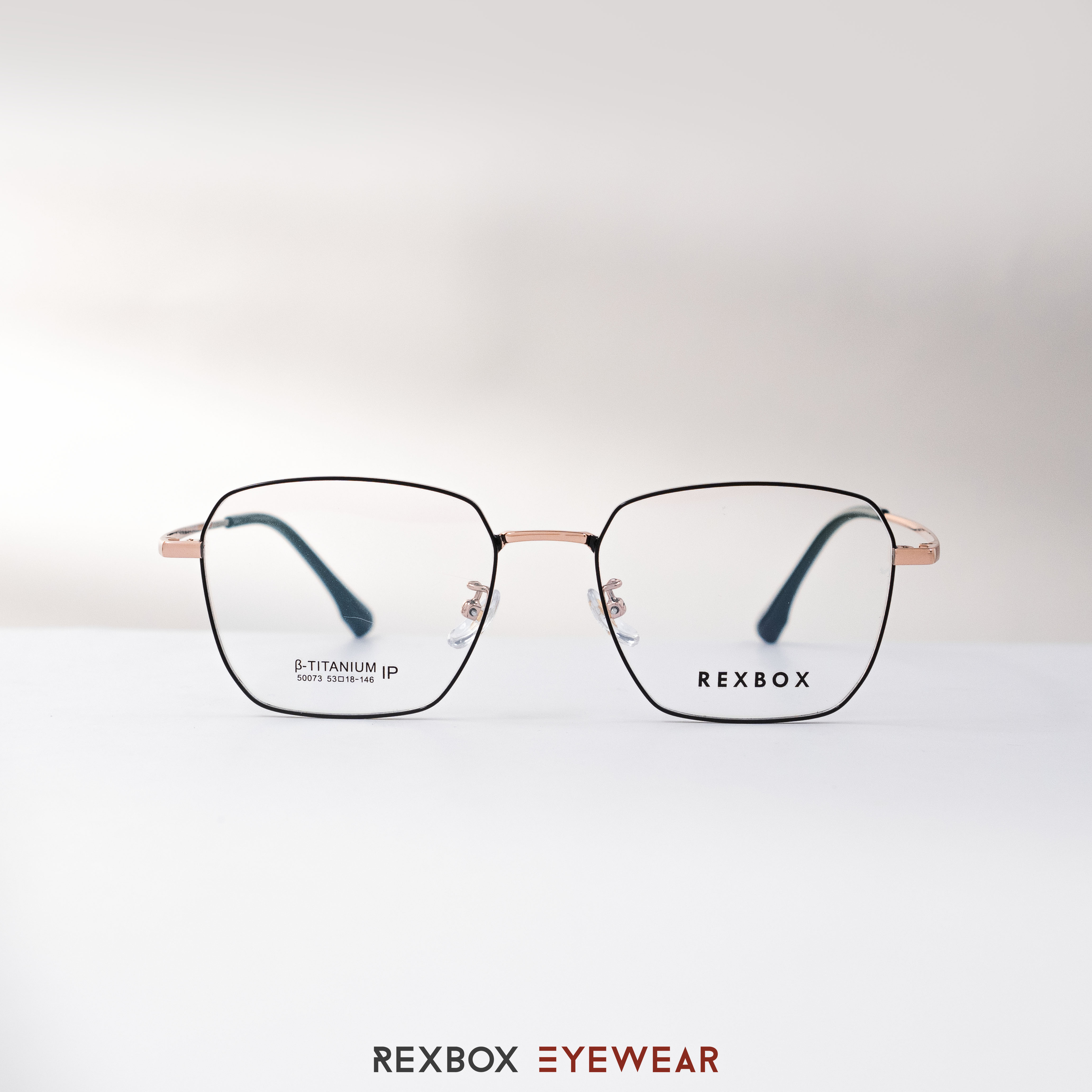 REXBOX รุ่น B-TITANIUM ไทเทเนียม พร้อมคลิปออน Polarized สีดำฉาบปรอทด้านหลังกันยูวี (50073-C17)