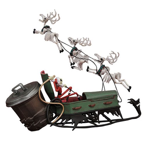 [19.08] DST Nightmare Before Christmas Jack Skellington and Sleigh Action Figure Set