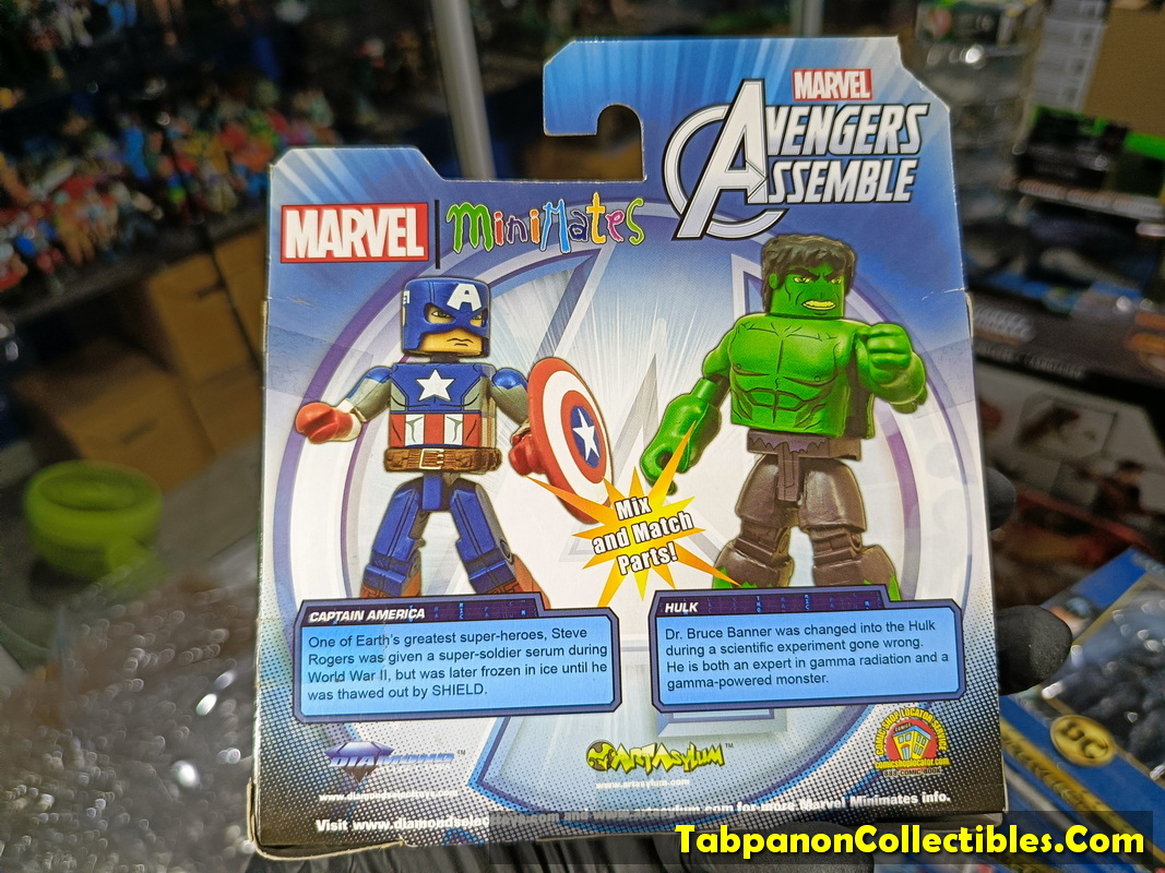 Minimates Marvel Exclusive The Avengers Assemble Captain America and Hulk 2-pack