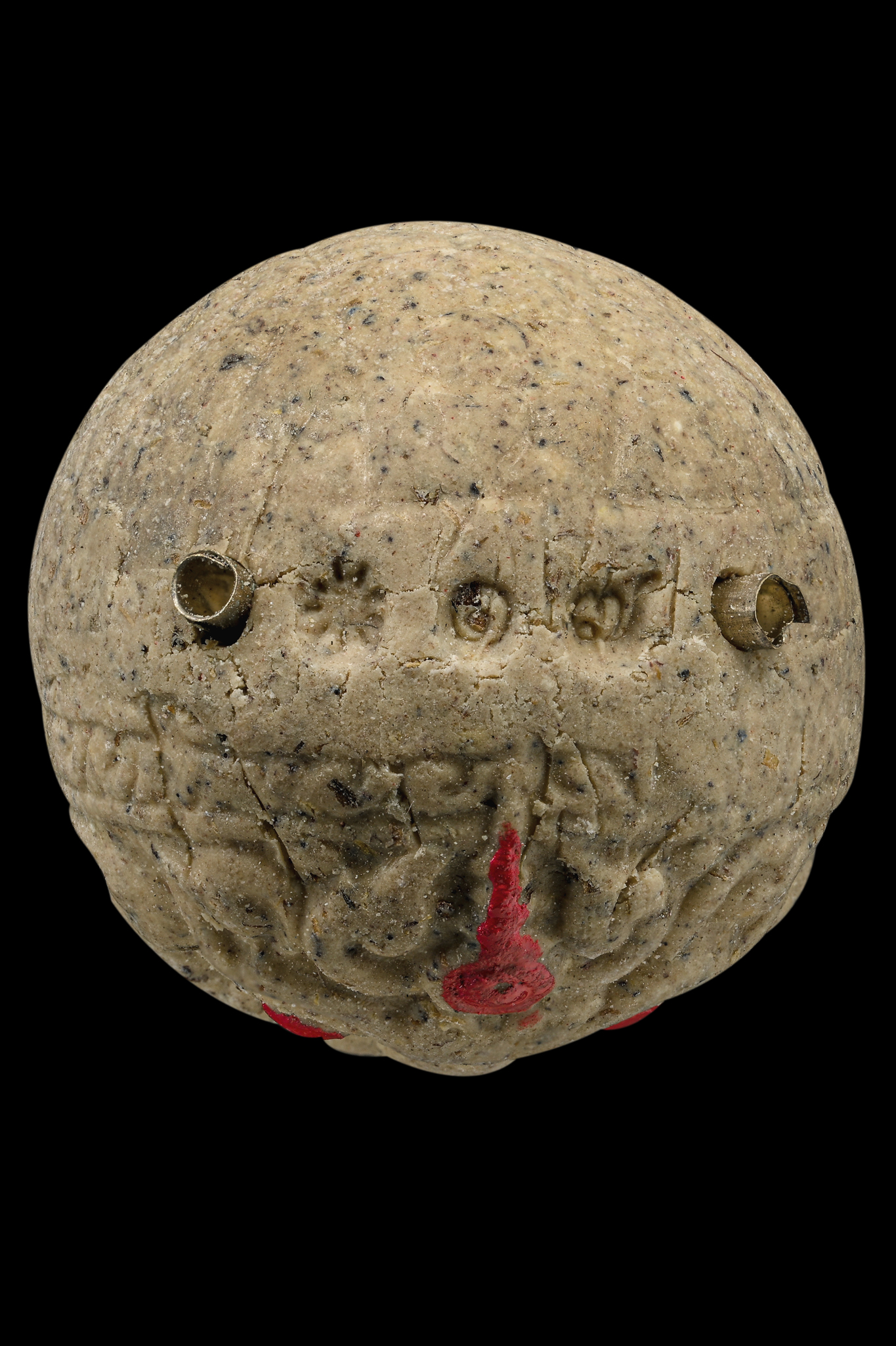 ปรอทกรอ พระราหู รุ่นแรก พระราหูตาแดง เนื้อเกษรดอกไม้ ฝังตะกรุดเงินทอง อุดปรอท หลวงปู่จันทร์ วัดซับน้อย