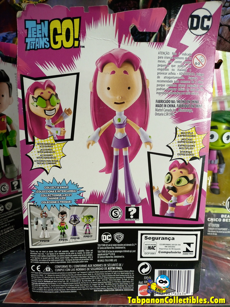 [2018.05] Mattel Teen Titans Go! The Movie Face Swap Set of 4 Figurs (Robin, Starfire, Beast Boy, Raven)