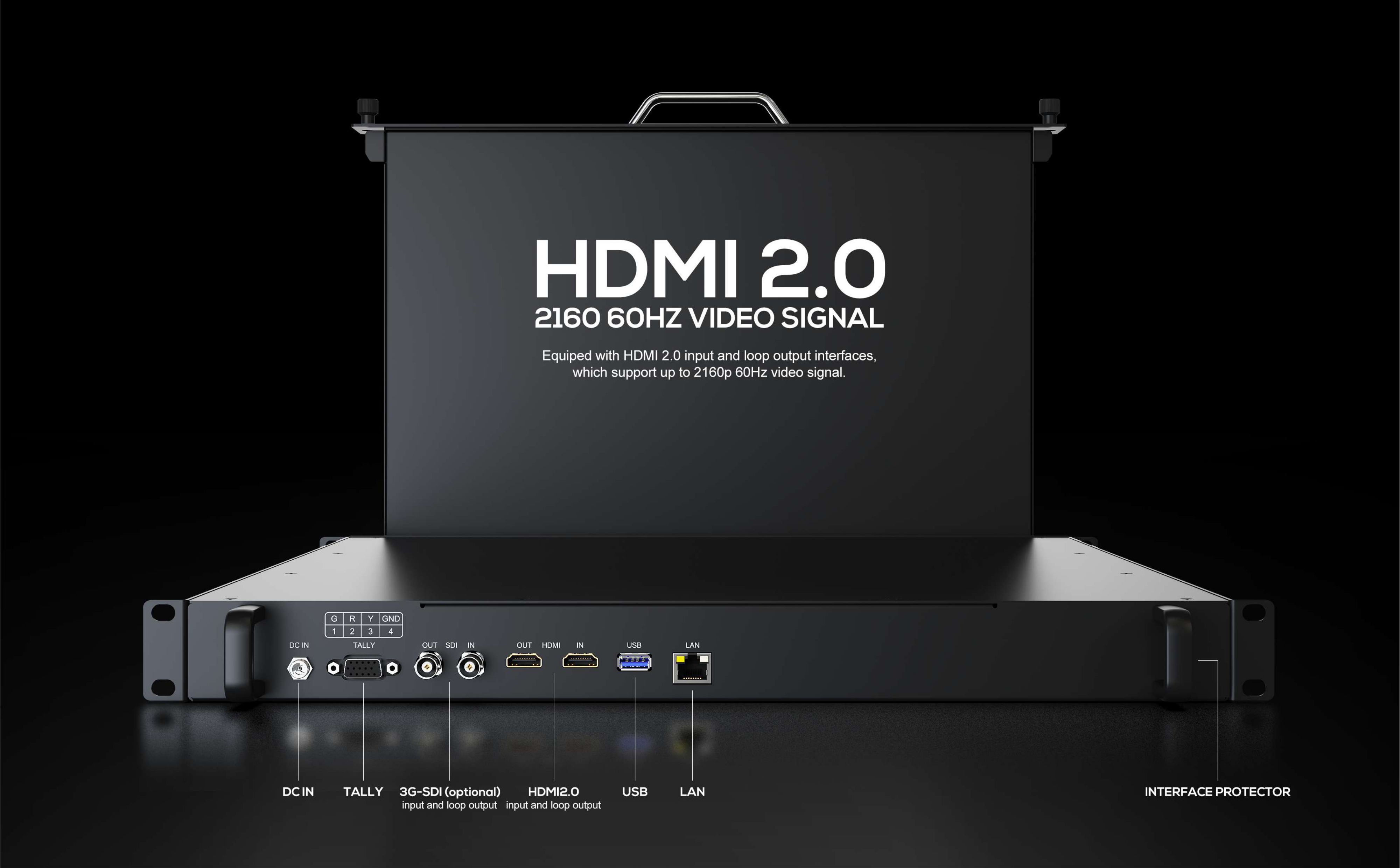 Lilliput RM-1731 17.3 inch Pull-out 1RU rackmount HDMI monitor