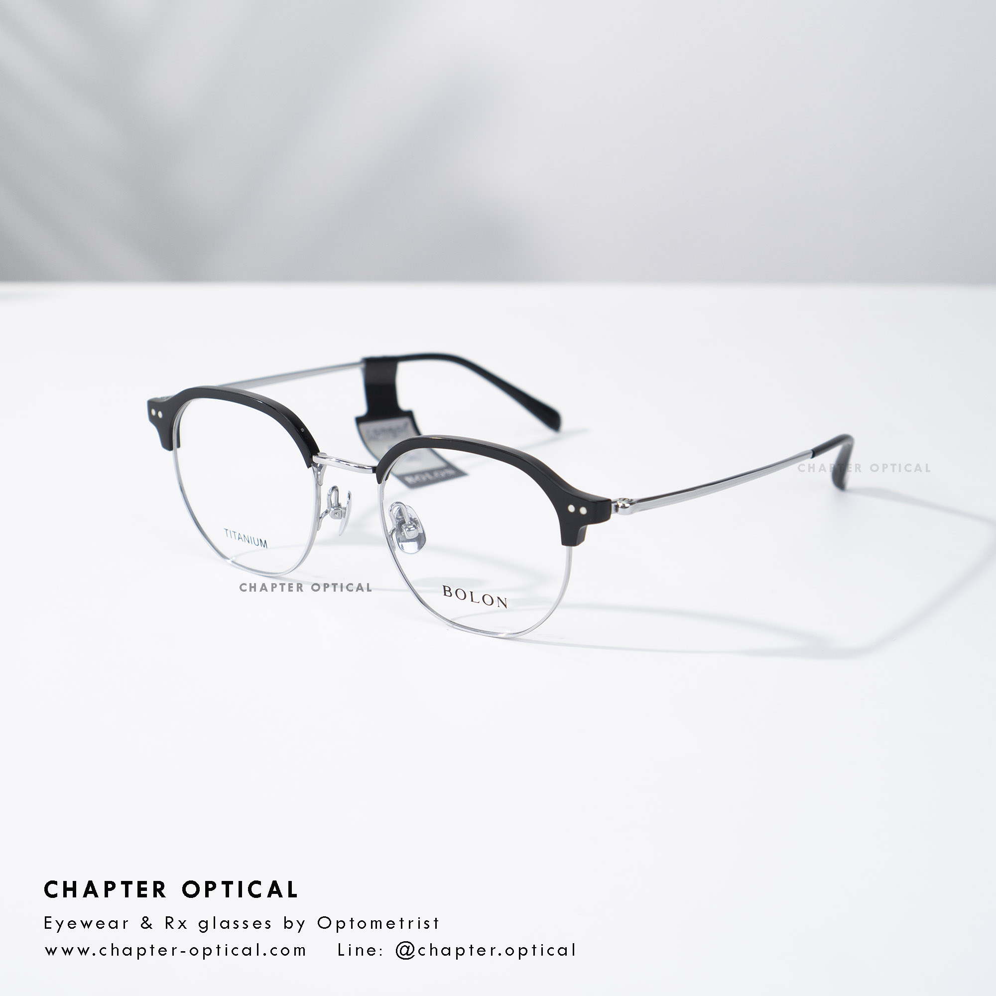 กรอบแว่น BOLON(โบลอน) รุ่น Nowra สีดำ ไทเทเนี่ยม