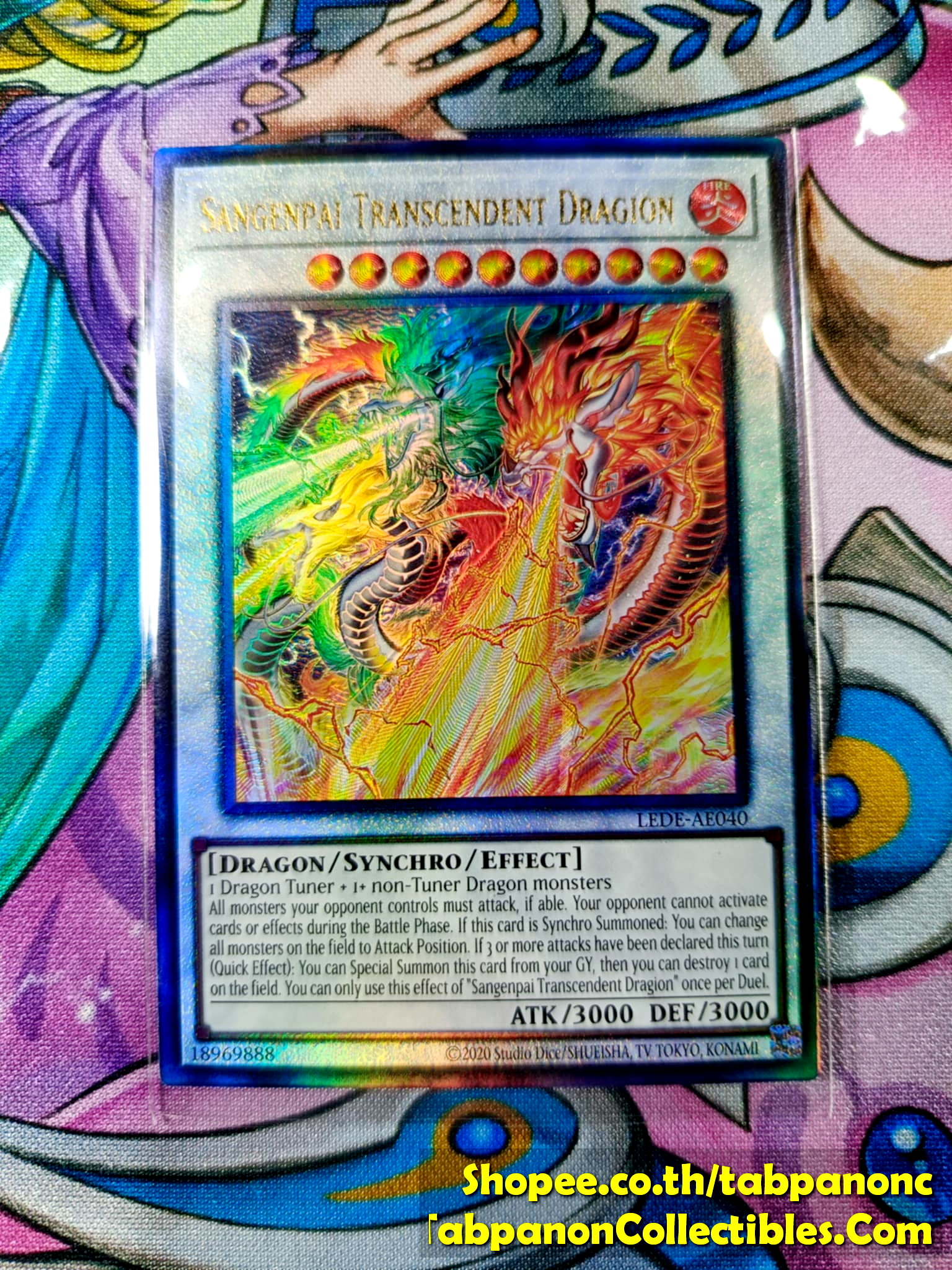 LEDE-AE040 "Sangenpai Transcendent Dragion" - Ultimate Rare