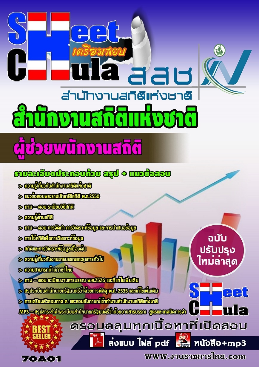 หนังสือสอบพนักงานบริหารทั่วไป สำนักงานสถิติแห่งชาติอัพเดทล่าสุด