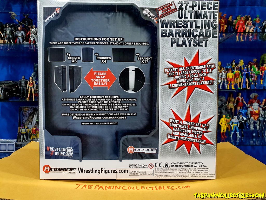 Wrestling Accessories 27-Piece Ultimate Wrestling Barricade Playset