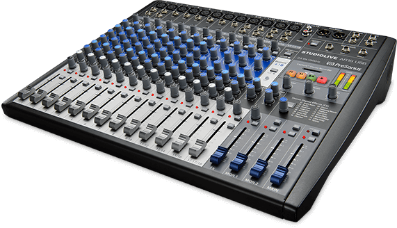 Presonus StudioLive AR16 18-channel hybrid performance and recording mixer