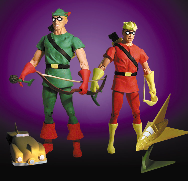 [2001.12] DC Direct Silver Age Green Arrow & Speedy Deluxe Action Figure Set