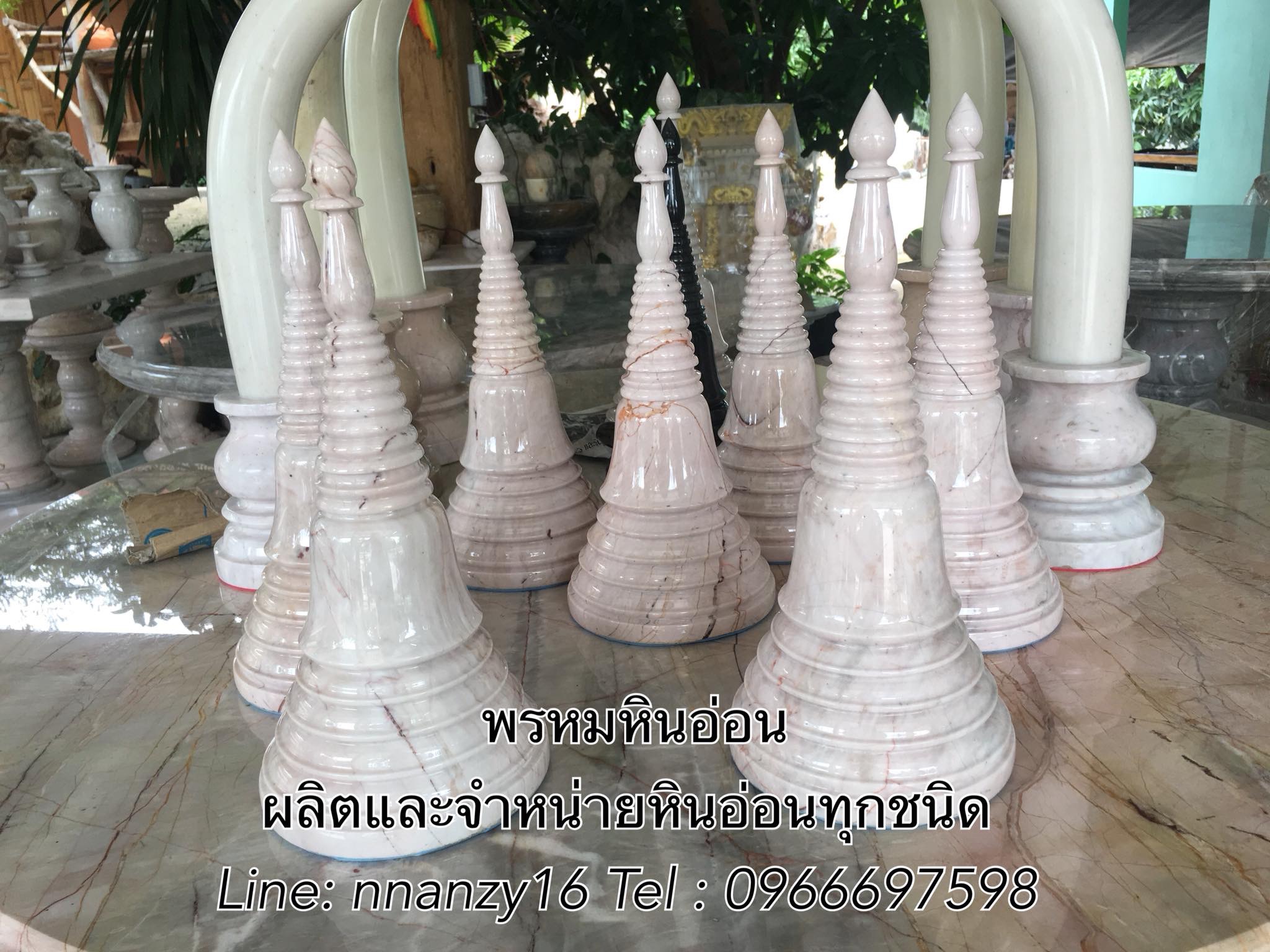 โกศหินอ่อน14นิ้ว