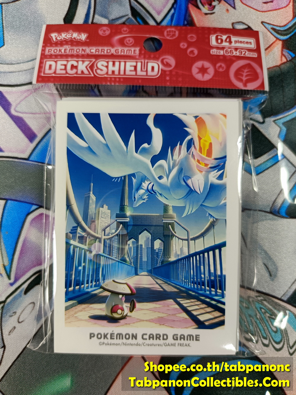 Pokemon Cartd Game Deck Shield , Sleeve 64 pieces size 66x92mm , 1 pack