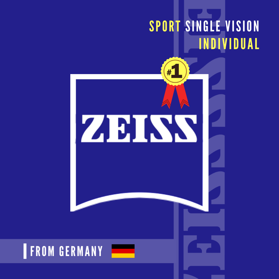 ZEISS INDIVIDUAL Sport Tint / Polarized เลนส์สายตาไซส์ เฉพาะบุคคล สำหรับแว่นกันแดด ใส่เล่นกีฬากลางแจ้ง