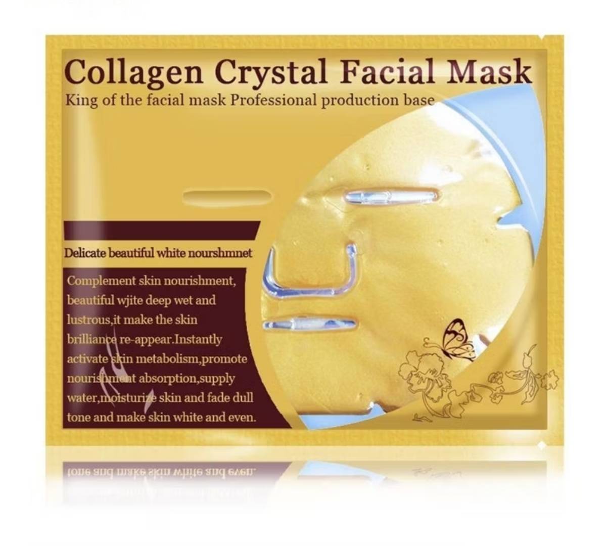 ❗❗❗ของแท้ ❗❗❗ Collagen Crystal Facial Mask มาส์ก หน้ากากทองคำ มาส์กคริสตัลคอลลาเจน 24k สำหรับผิวหน้า