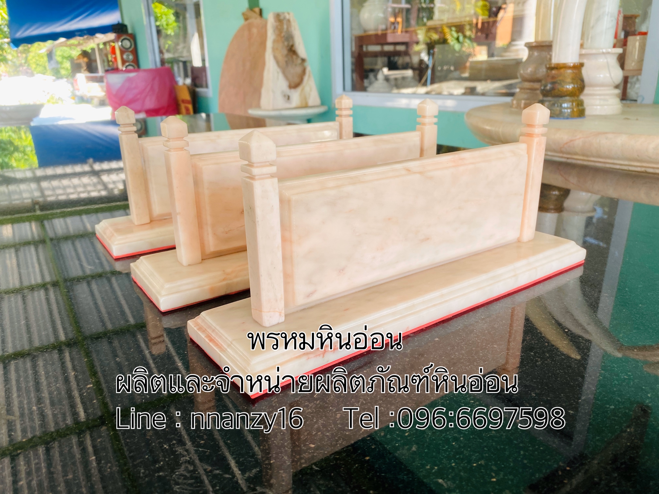 ป้ายชื่อตั้งโต๊ะหินอ่อน