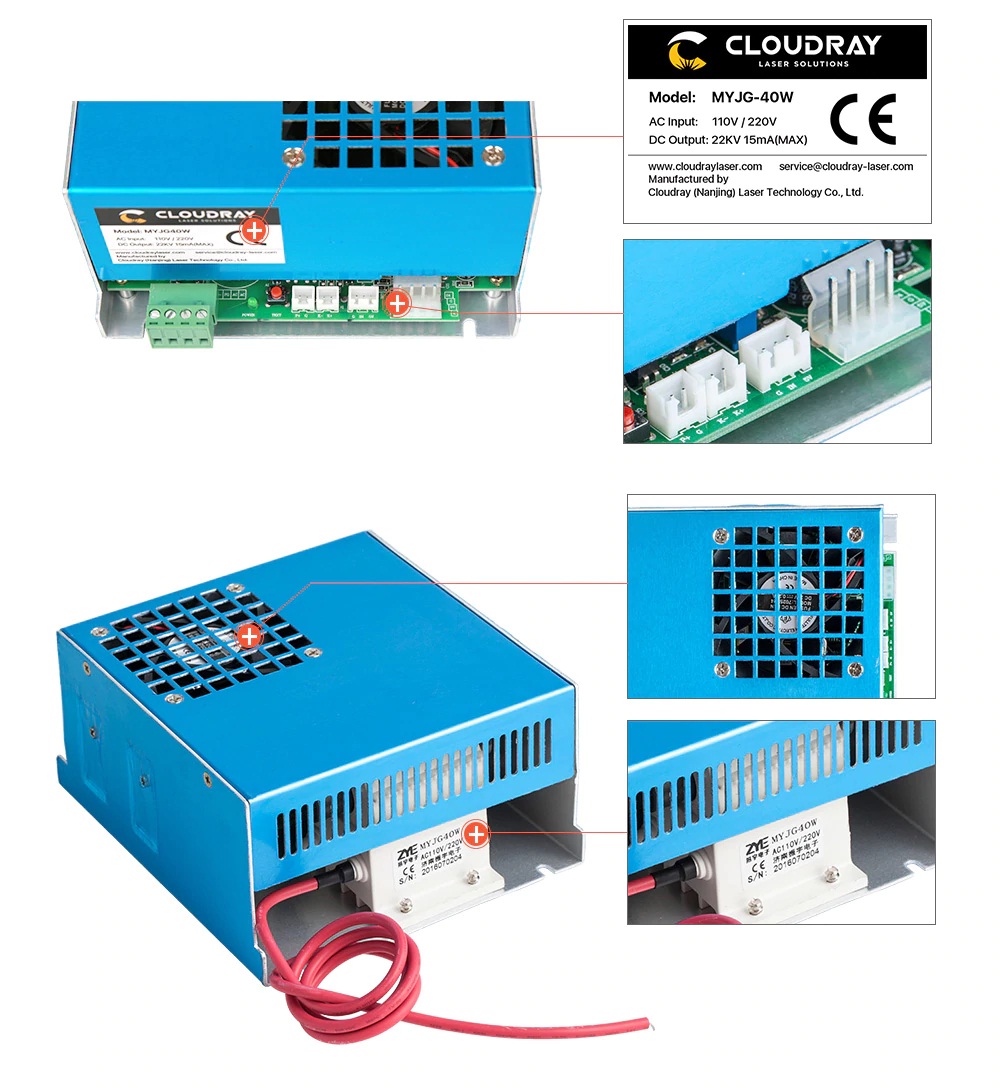 Laser tube powersupply 40 W