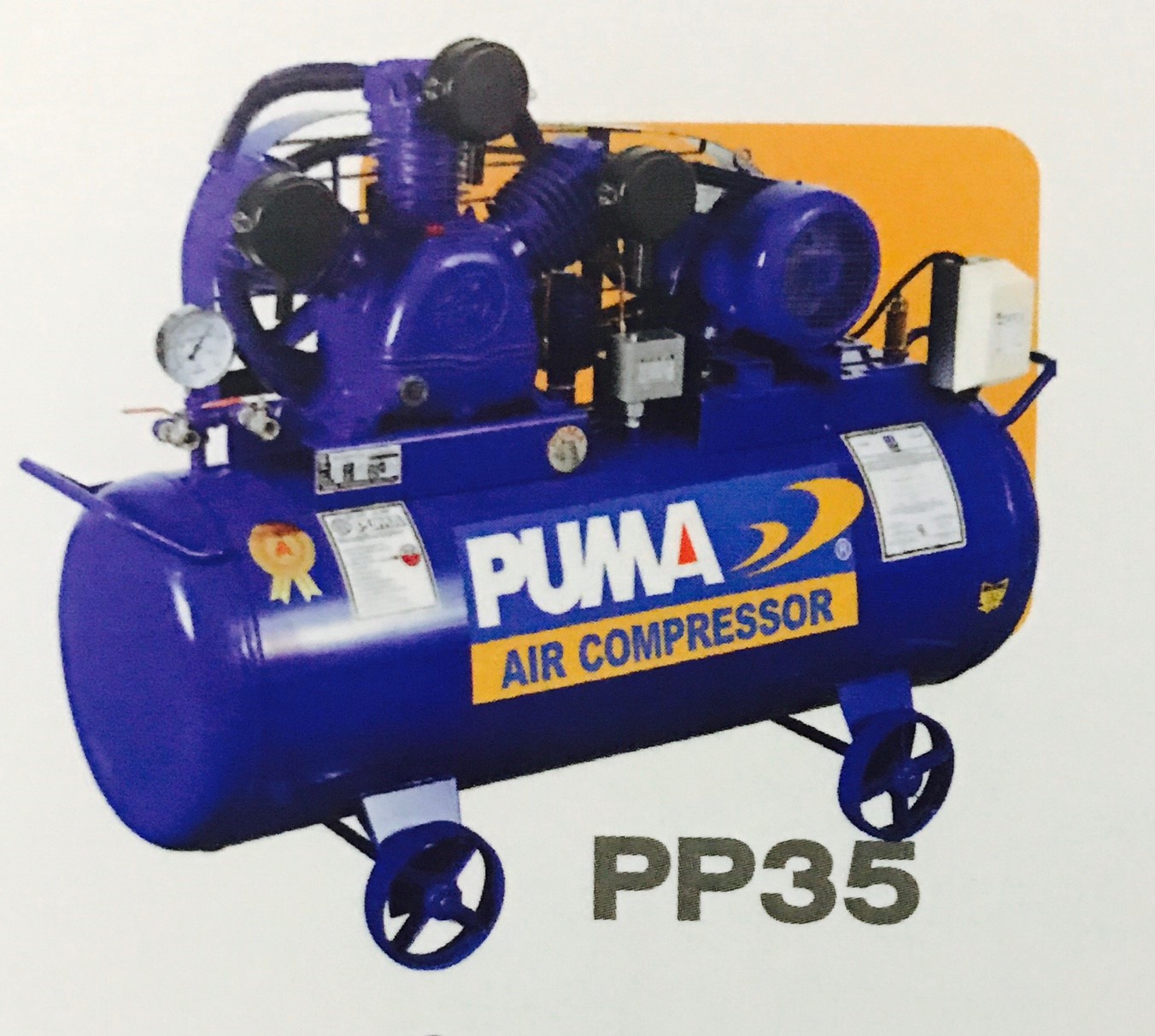 ปั๊มลมพูม่า PUMA 5 แรงม้า รุ่น PP-35A-165L-380V