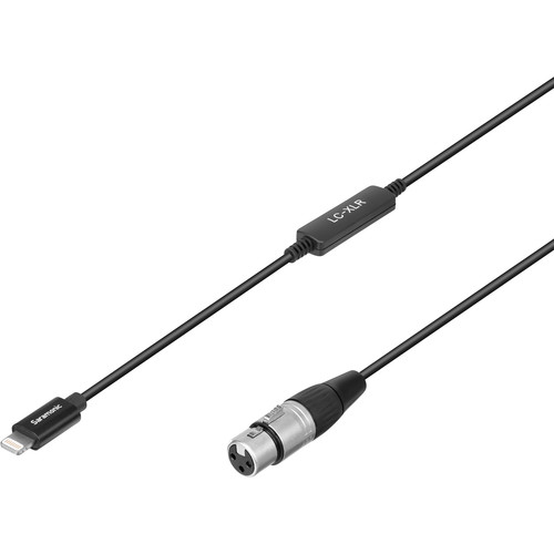 Saramonic LC-XLR Female XLR to Lighthing Microphone Adapter Cable for iOS Devices