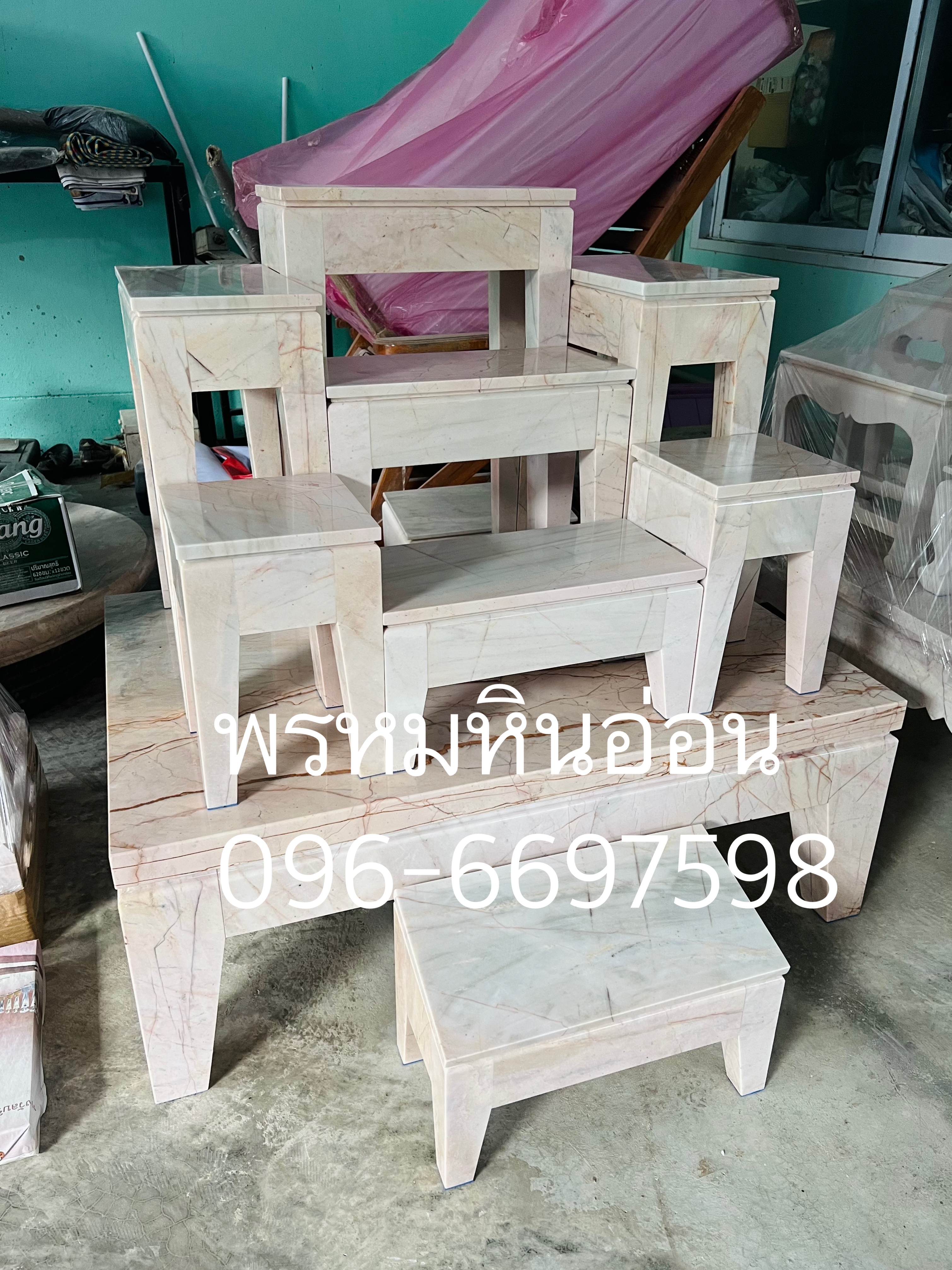 โต๊ะหมู่บูชาหินอ่อน โมเดิรน์