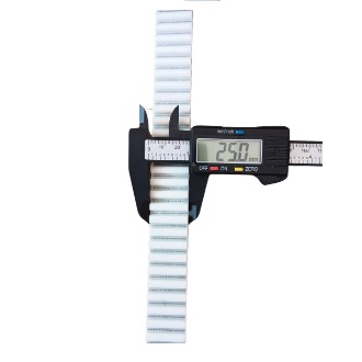 สายพานปลายเปิด HTD8M (PU) สีขาว หน้ากว้าง 25 มม. สั่งตัดได้ตามความยาวที่ต้องที่ใช้งานเป็นเส้นเดียว