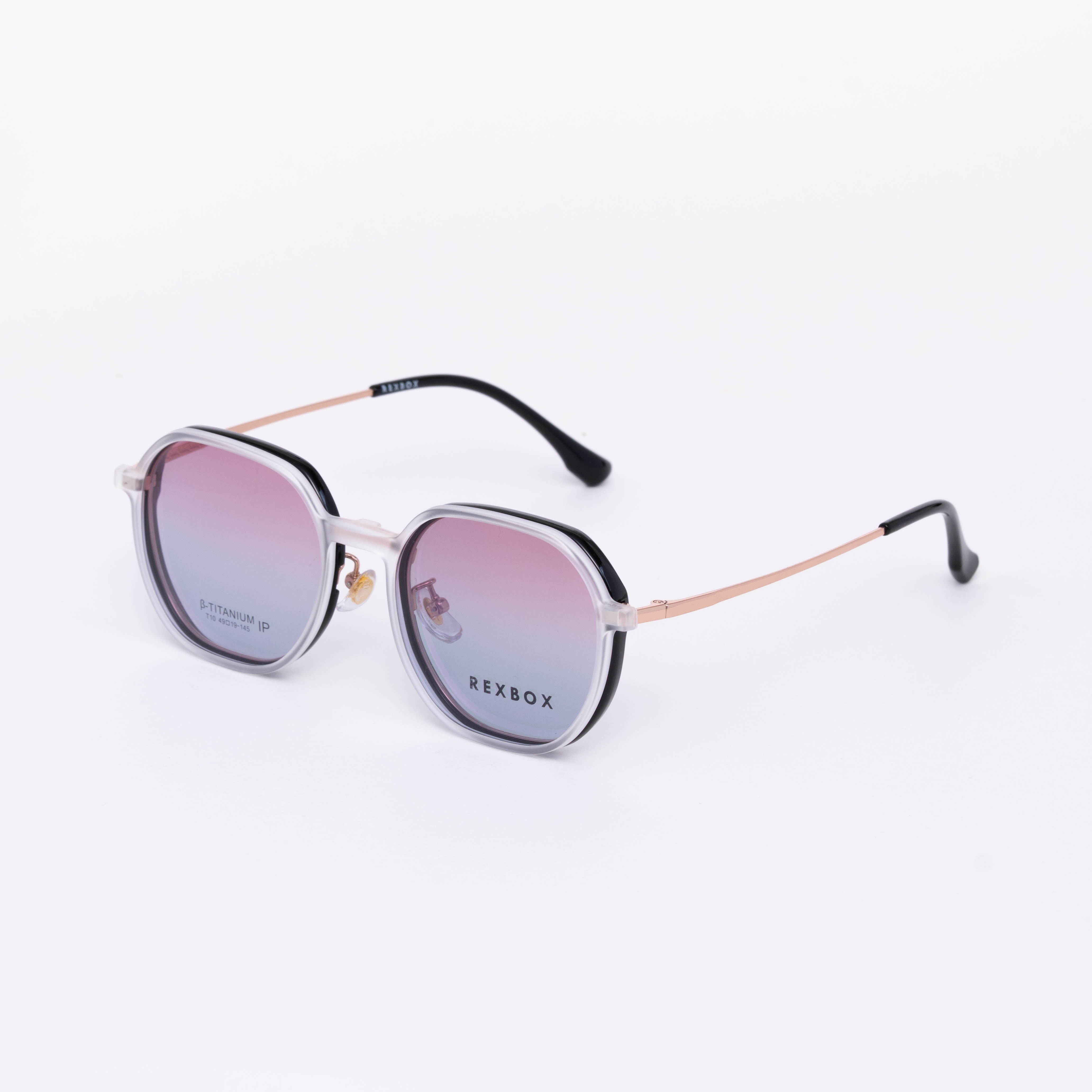 REXBOX รุ่น B-TITANIUM ไทเทเนียม น้ำหนักเบา ยืดหยุ่น พร้อมคลิปออน Polarized (T10-C2)