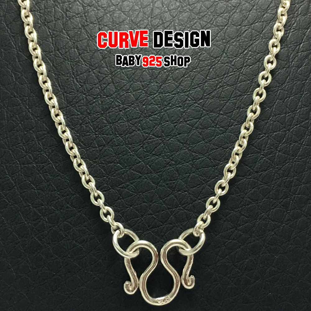 สร้อยคอเด็ก14" ลายCurve