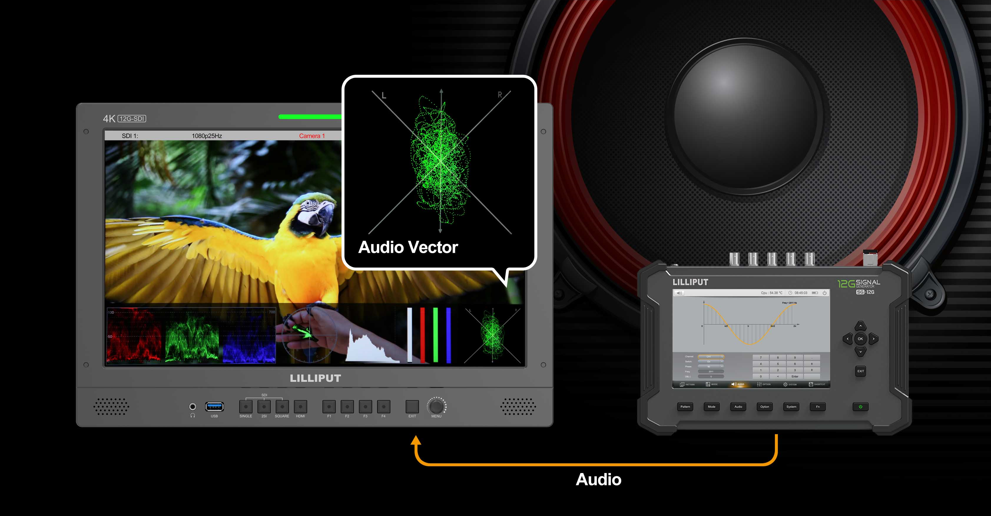 Lilliput Q15 - 15.6" 12G SDI Monitor (with Optional Fiber input)