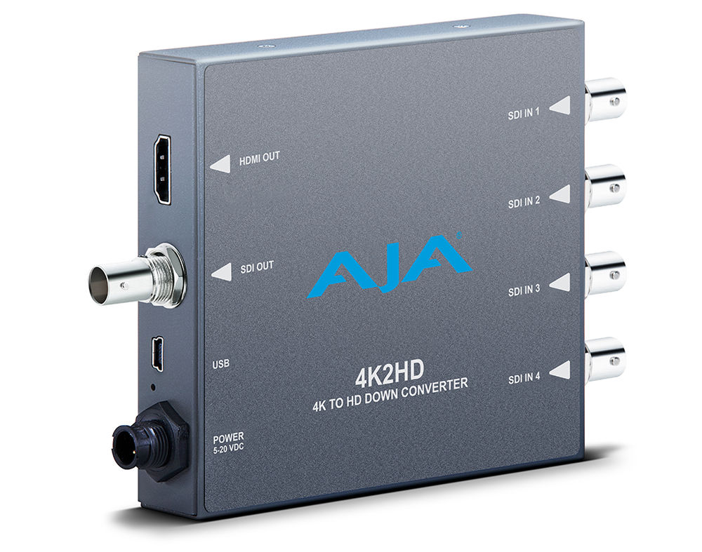 AJA 4K2HD 4K/UltraHD to HD-SDI and HDMI Down-converter