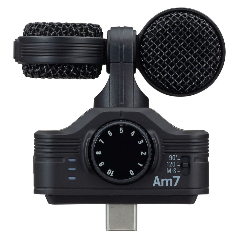 Zoom Am7 Mid-Side Stereo Microphone For Android USB-C Connector