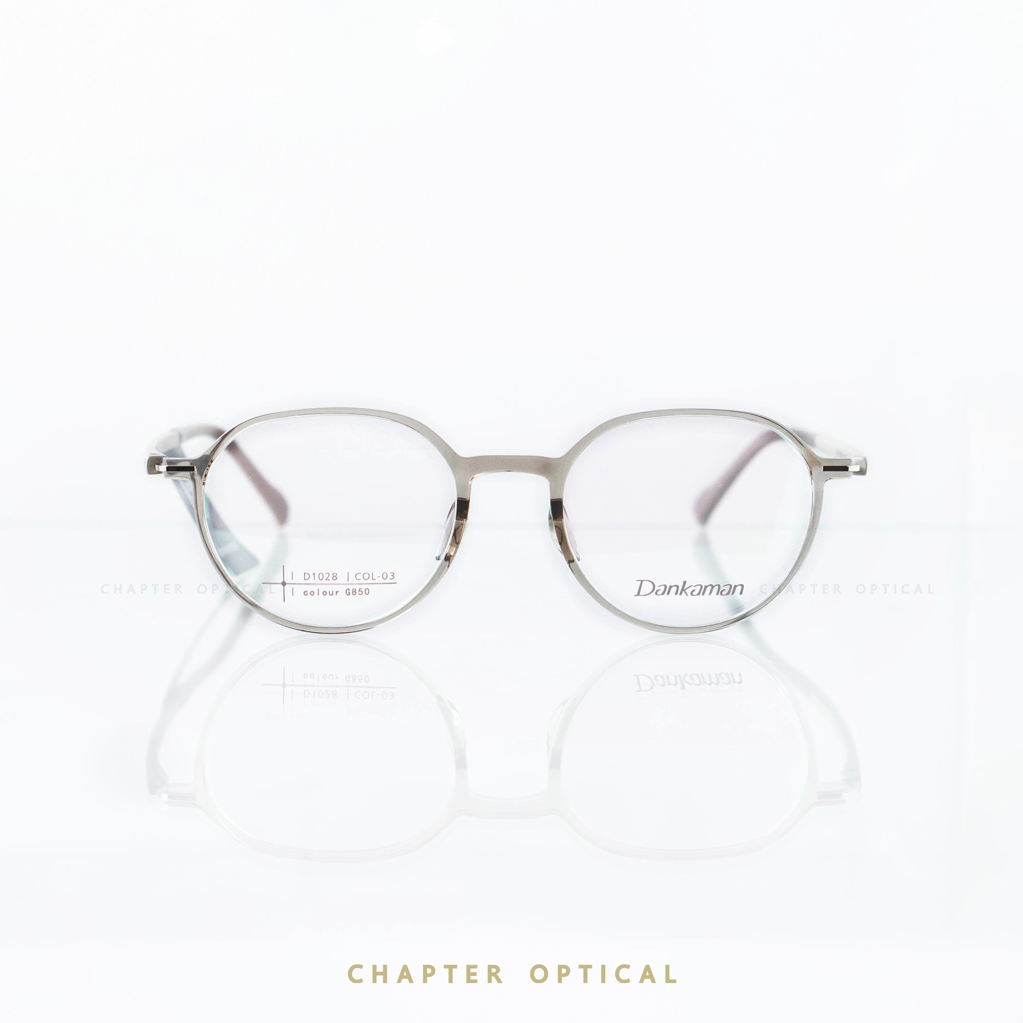 กรอบแว่นDankaman รุ่น D1028-C03 (VINTAGE แต่เบา ด้วยวัสดุ TR90)