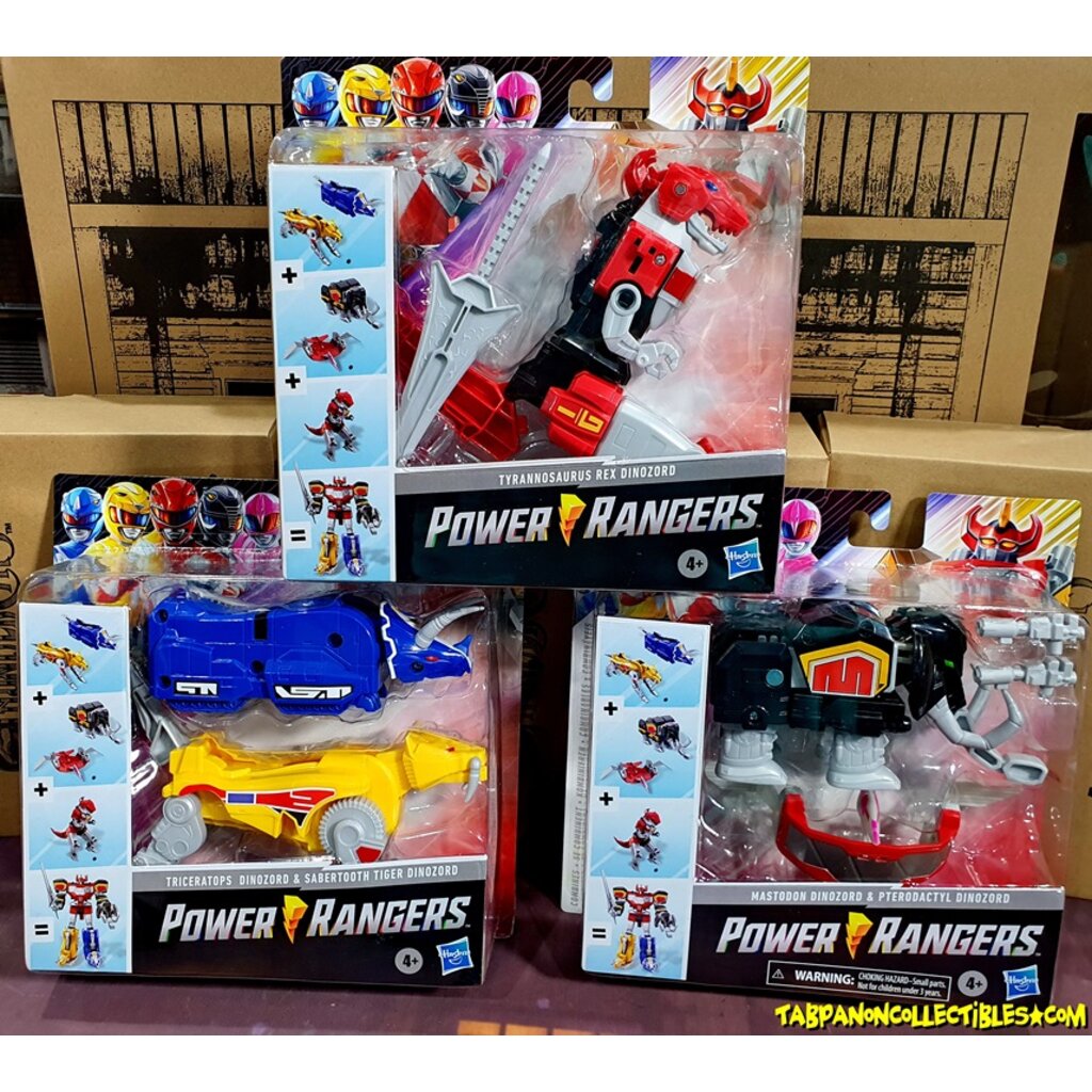 [2020.10] Hasbro Power Rangers Megazord Wave 1 Complete Set หุ่น 5ตัว 3แพ็ค รวมร่างเป็น MEGAZORD