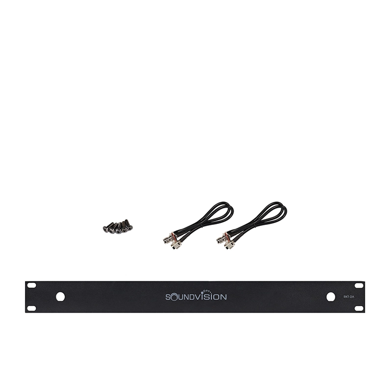 SOUNDVISION RKT-2A ชุดเพลทยึดเสาอากาศ 2 ต้น ขนาด 1U อุปกรณ์เสริมสำหรับชุดไมโครโฟนไร้สาย
