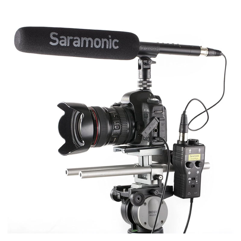 SmartRig+ 2-Channel XLR/3.5mm Microphone Audio Mixer with Phantom Power Preamp & Guitar Interface