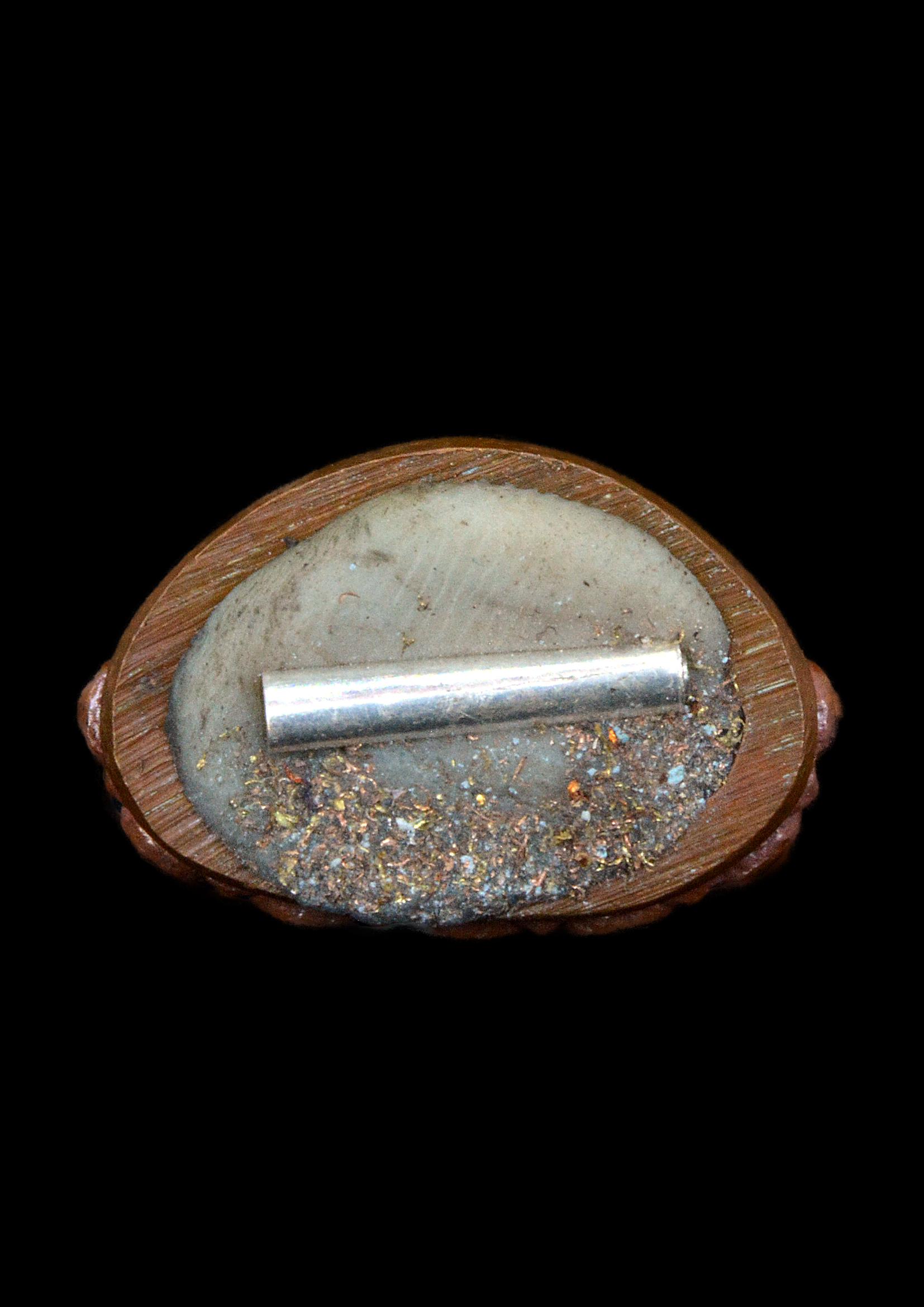 พระกริ่งเพชรกลับ เนื้อตะปูสังฆวานรอุดผงตะไบหลวงปู่ทิม หลวงปู่จันทร์ วัดซับน้อย