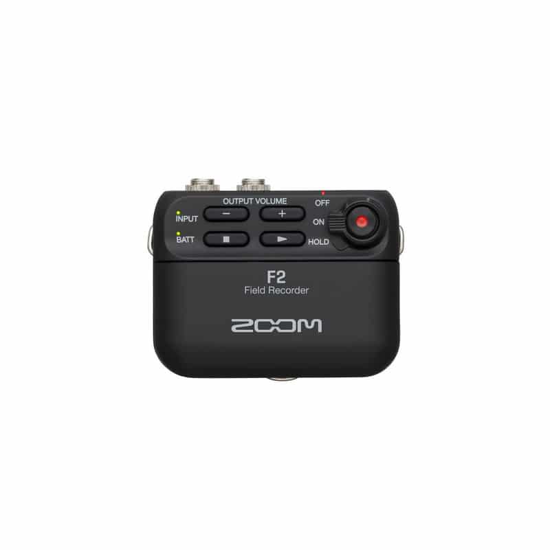 ZOOM F2B เครื่องบันทึกเสียงแบบพกพา 32 บิต พร้อม ไมโครโฟนหนีบปกเสื้อ