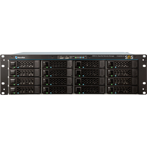 Vizrt : Remote Storage Powered by SNS 16-bay 96TB with 2 x 1 GbE, 2 x 10 GbE (NewTek)