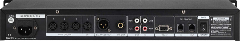 SOUNDVISION DCS-980M เครื่องควบคุมชุดไมค์ประชุมดิจิตอล พร้อมบันทึกเสียงและป้องกันไมค์หวีดหอน