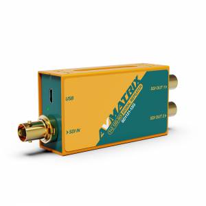 AVMatrix - SD1121-12G 1x2 12G-SDI Reclocking Signal Repeater