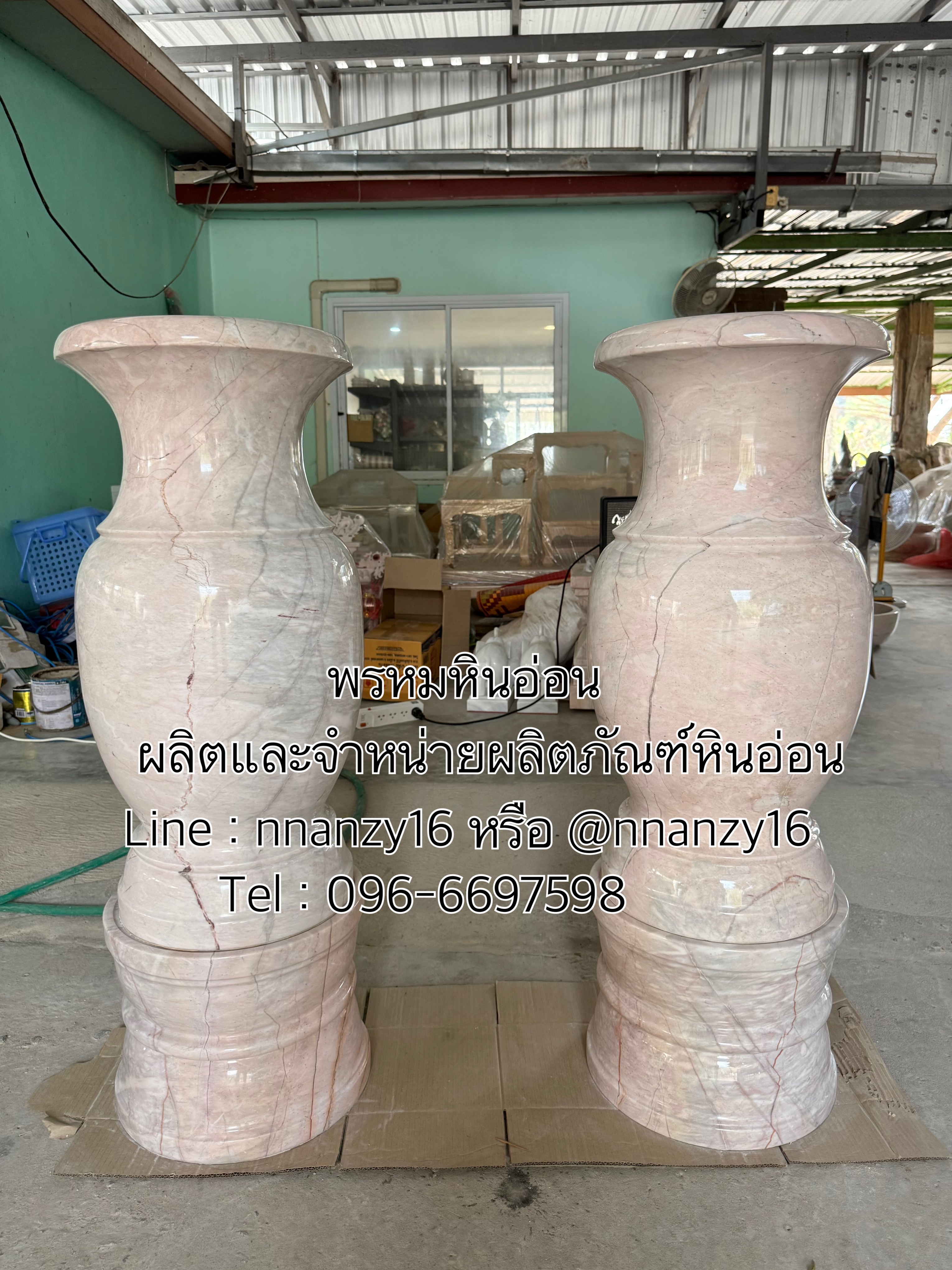 แจกันหินอ่อน80ซม