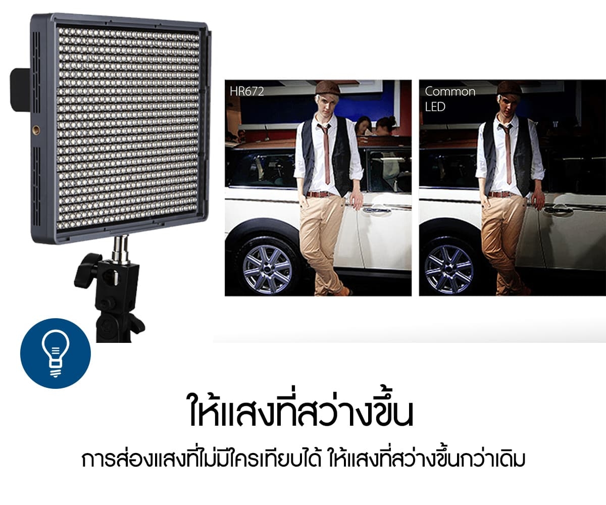 Aputure Amaran HR672C 3200-5500K LED Video Light รับประกันศูนย์ไทย